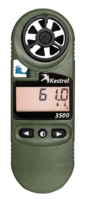 Kestrel 3500NV Weather Meter with Backlight in OD Green